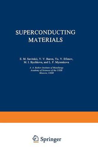 Cover image for Superconducting Materials