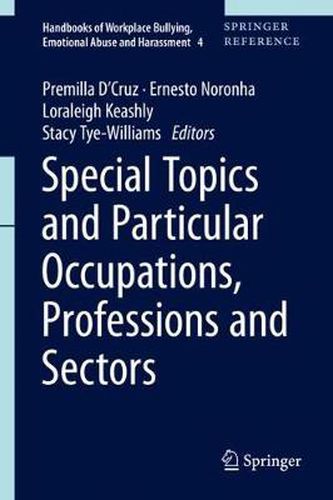 Cover image for Special Topics and Particular Occupations, Professions and Sectors