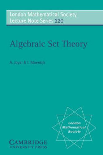 Cover image for Algebraic Set Theory