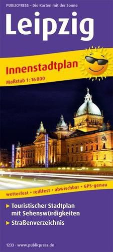 Cover image for Leipzig, downtown map, city map 1:16,000 2020