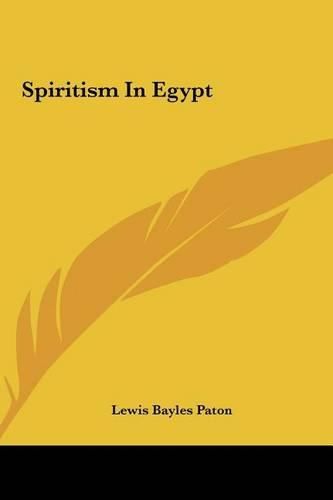 Cover image for Spiritism in Egypt