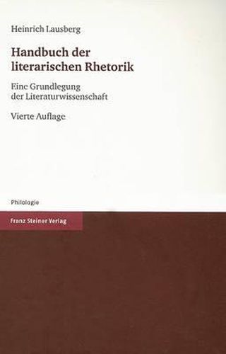 Cover image for Handbuch Der Literarischen Rhetorik: Eine Grundlegung Der Literaturwissenschaft