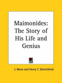 Cover image for Maimonides: The Story of His Life