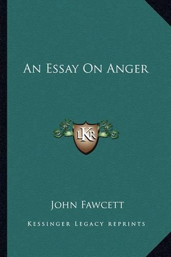 An Essay on Anger