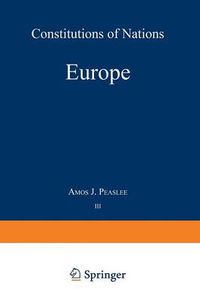 Cover image for Volume III - Europe: Constitutions of Nations