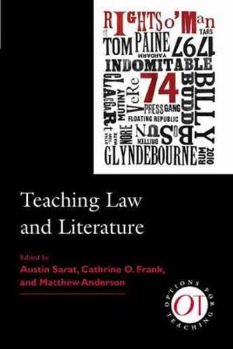 Cover image for Teaching Law and Literature
