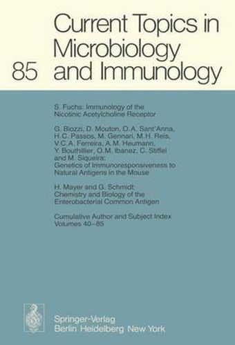 Cover image for Current Topics in Microbiology and Immunology