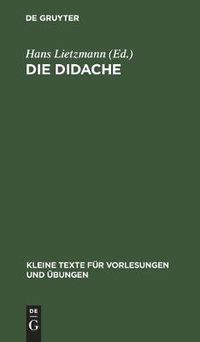 Cover image for Die Didache: Mit Kritischem Apparat