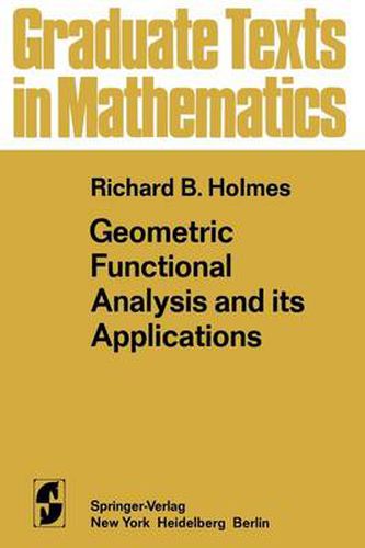 Cover image for Geometric Functional Analysis and its Applications