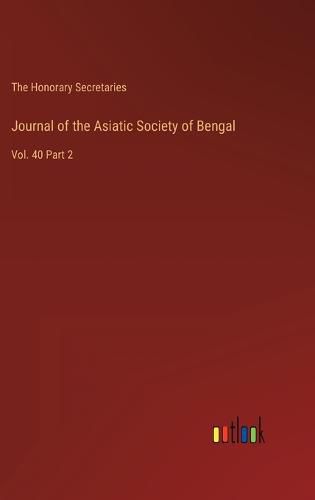 Cover image for Journal of the Asiatic Society of Bengal