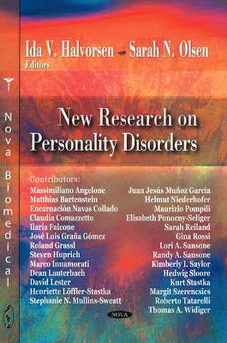 Cover image for New Research on Personality Disorders