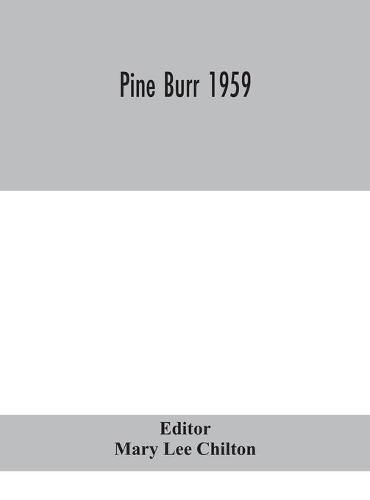 Cover image for Pine Burr 1959