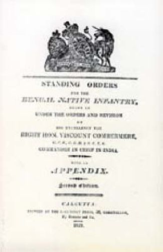 Cover image for Standing Orders for the Bengal Native Infantry 1829