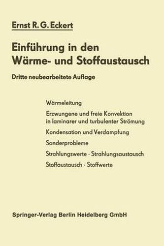 Cover image for Einfuhrung in Den Warme- Und Stoffaustausch