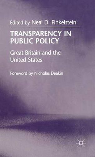 Cover image for Transparency in Public Policy: Great Britain and the United States