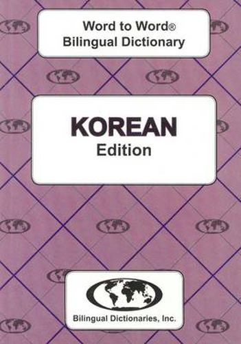 Cover image for English-Korean & Korean-English Word-to-Word Dictionary