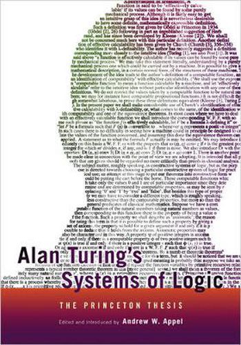 Cover image for Alan Turing's Systems of Logic: The Princeton Thesis