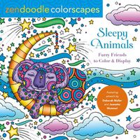 Cover image for Zendoodle Colorscapes: Sleepy Animals: Furry Friends at Rest to Color & Display
