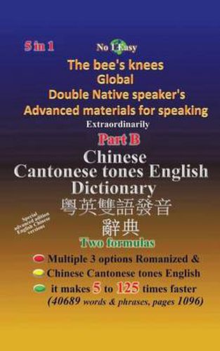 Cover image for Chinese Cantonese Tones English Dictionary