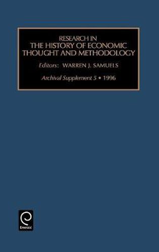 Cover image for Research in the History of Economic Thought and Methodology