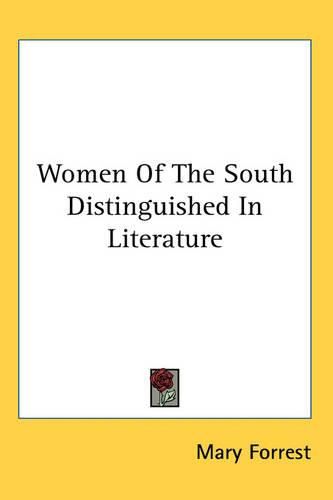 Cover image for Women Of The South Distinguished In Literature