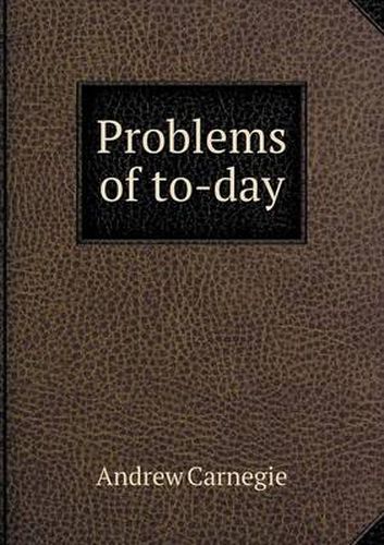 Cover image for Problems of to-day