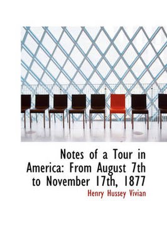 Cover image for Notes of a Tour in America