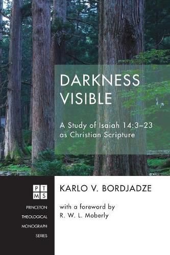 Cover image for Darkness Visible: A Study of Isaiah 14:3-23 as Christian Scripture