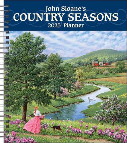Cover image for John Sloane's Country Seasons 12-Month 2025 Monthly/Weekly Planner Calendar