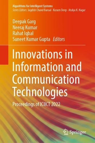 Cover image for Innovations in Information and Communication Technologies: Proceedings of ICIICT 2022