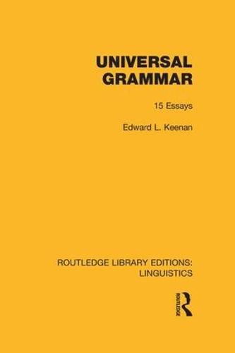 Cover image for Universal Grammar