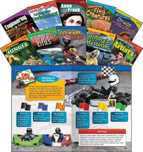 Cover image for Time for Kids Informational Text Grade 4 Readers Set 3 10-Book Set (Time for Kids Nonfiction Readers)