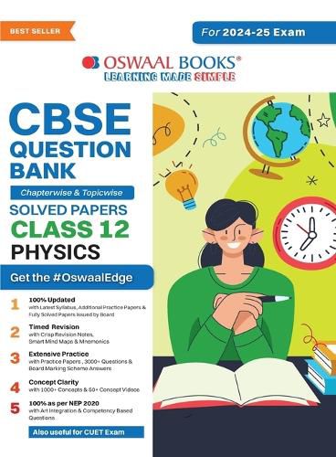 Cover image for CBSE Question Bank Chapterwise and Topicwise SOLVED PAPERS_Class 12_Physics_For Exam 2024-25