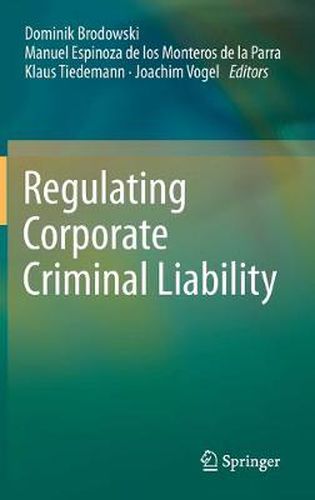 Cover image for Regulating Corporate Criminal Liability