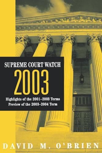 Cover image for Supreme Court Watch 2003