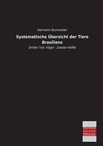 Cover image for Systematische Ubersicht Der Tiere Brasiliens