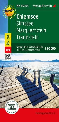 Chiemsee, hiking, cycling and leisure map 1:50,000, freytag & berndt, WK D5203