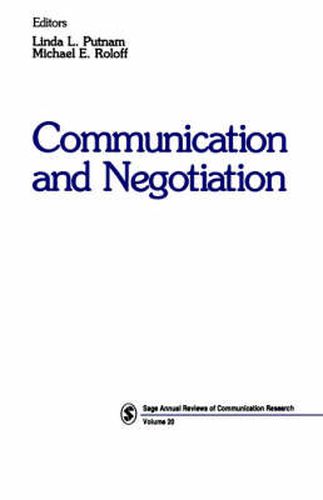 Cover image for Communication and Negotiation