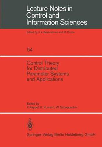 Cover image for Control Theory for Distributed Parameter Systems and Applications
