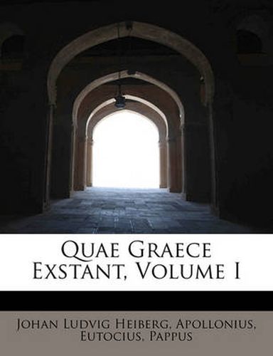 Cover image for Quae Graece Exstant, Volume I