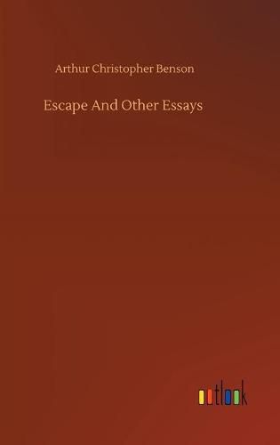 Cover image for Escape And Other Essays