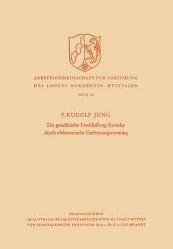 Die Geodatische Erschliessung Kanadas Durch Elektronische Entfernungsmessung