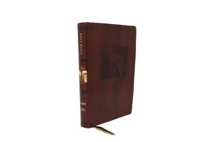 Cover image for NET Bible, Thinline Art Edition, Large Print, Leathersoft, Brown, Comfort Print: Holy Bible