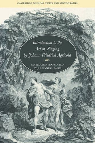 Cover image for Introduction to the Art of Singing by Johann Friedrich Agricola