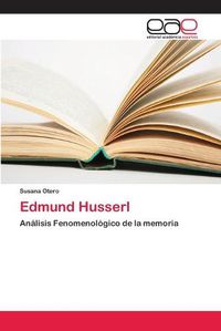 Cover image for Edmund Husserl
