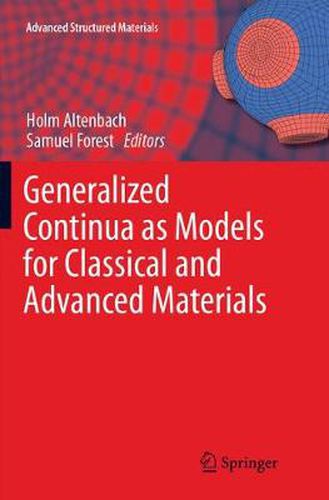 Cover image for Generalized Continua as Models for Classical and Advanced Materials