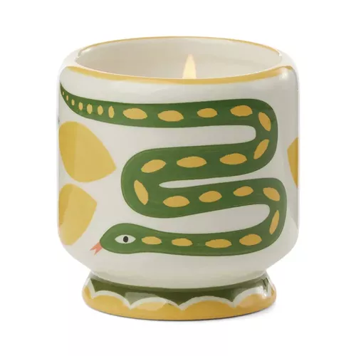 Snake Wild Lemongrass Ceramic Candle