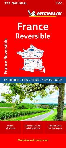 Cover image for France - reversible - Michelin National Map 722