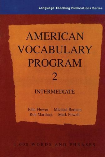 Cover image for American Vocabulary Program: Intermediate