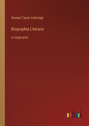 Cover image for Biographia Literaria